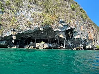 Private yacht charter to Viking Cave (Bird nests cave / Tham Phaya Nak), Phuket Thailand