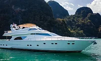 Hagia Sophia — 82ft Ferretti Charter Phuket to 詹姆斯·邦德岛（Koh Tapu）